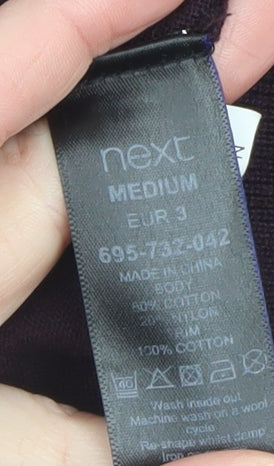 Next Men’s Brown V-Neck Cotton Blend Pullover Jumper Medium