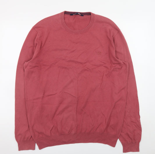 Crew Clothing Company Men's Red XL Cotton Crew Neck Jumper