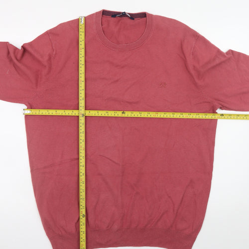Crew Clothing Company Men's Red XL Cotton Crew Neck Jumper