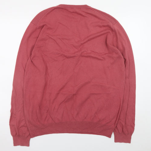 Crew Clothing Company Men's Red XL Cotton Crew Neck Jumper