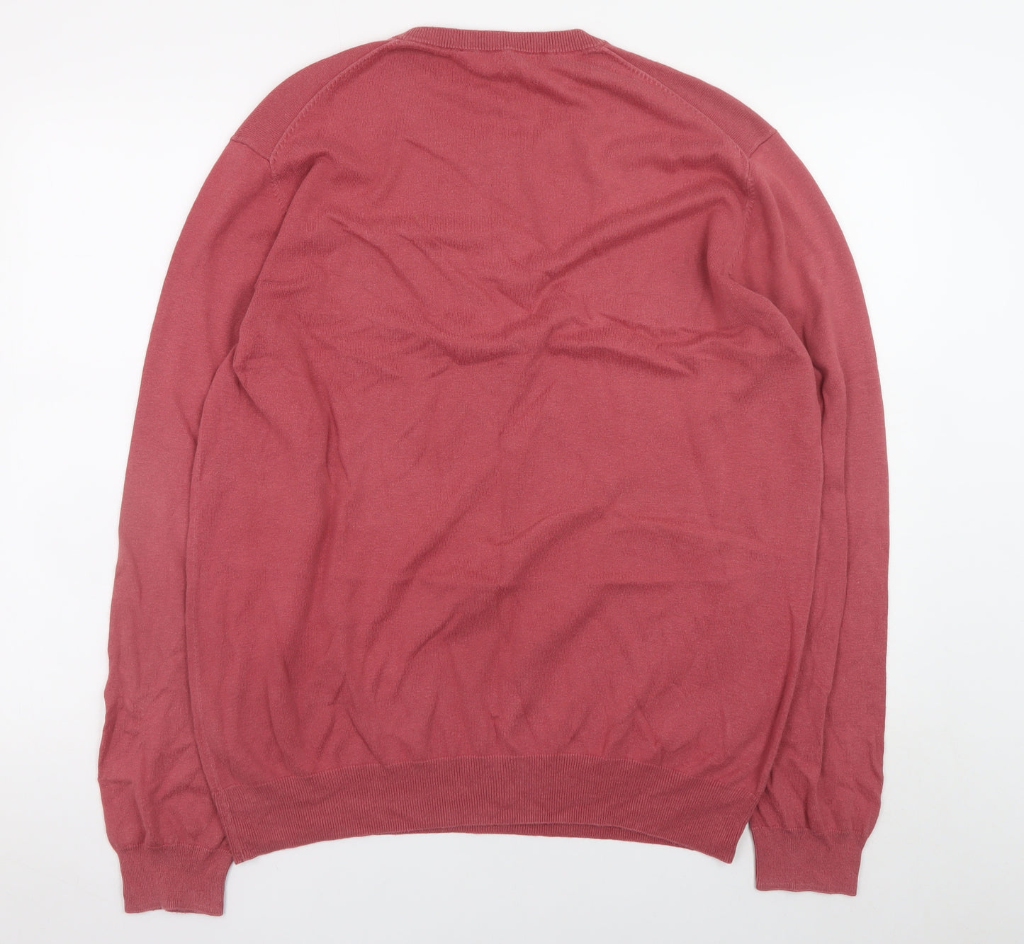 Crew Clothing Company Men's Red XL Cotton Crew Neck Jumper