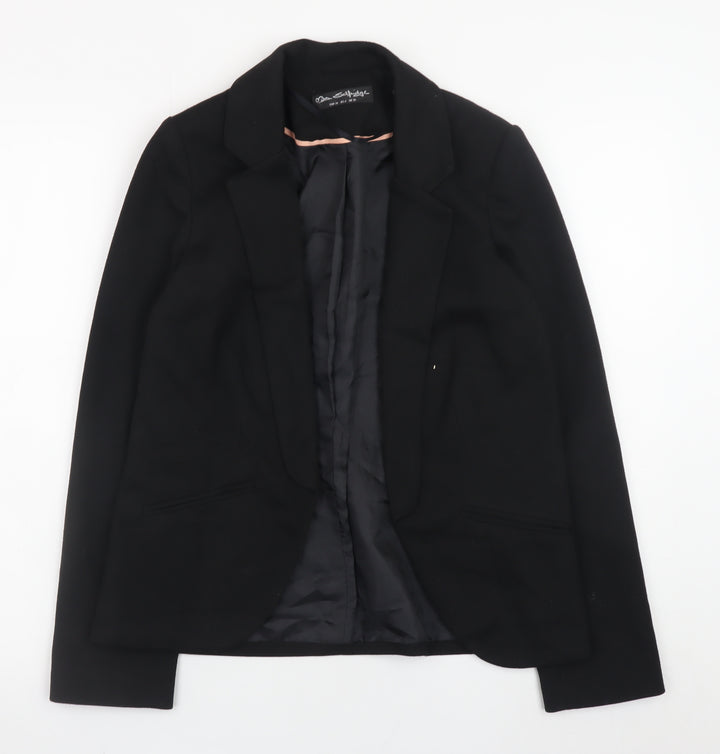 Miss Selfridge Women’s Black Blazer UK 10 Classic Work Jacket