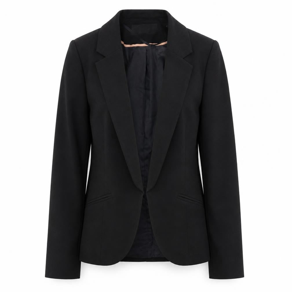 Front view of Miss Selfridge Women’s Black Blazer UK 10 Classic Work Jacket