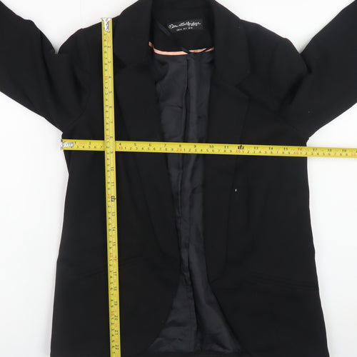 Miss Selfridge Women’s Black Blazer UK 10 Classic Work Jacket