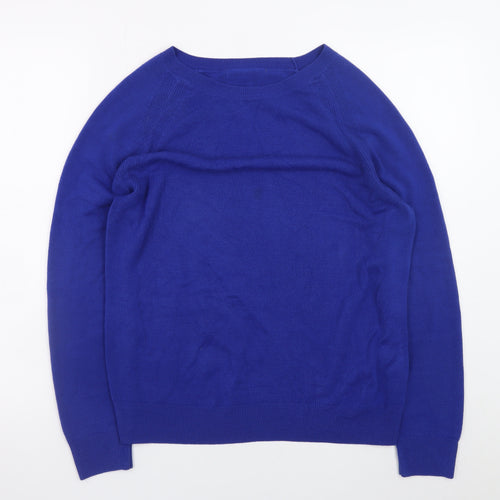 Marks and Spencer Women’s Blue Acrylic Pullover Jumper Size 14