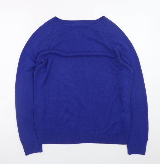 Marks and Spencer Women’s Blue Acrylic Pullover Jumper Size 14