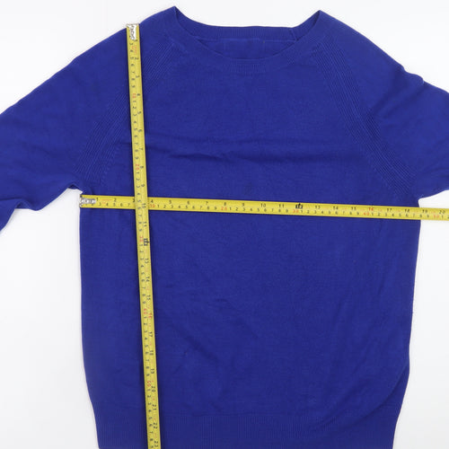 Marks and Spencer Women’s Blue Acrylic Pullover Jumper Size 14