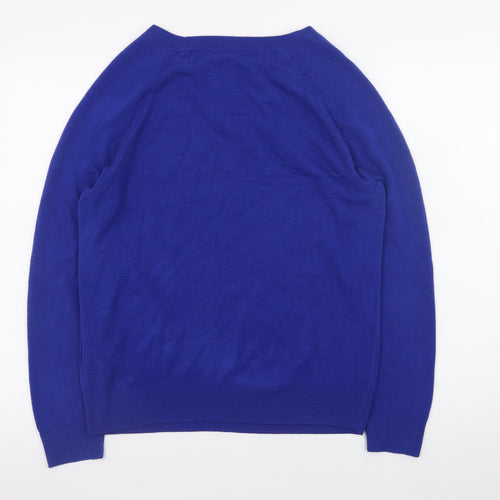 Marks and Spencer Women’s Blue Acrylic Pullover Jumper Size 14