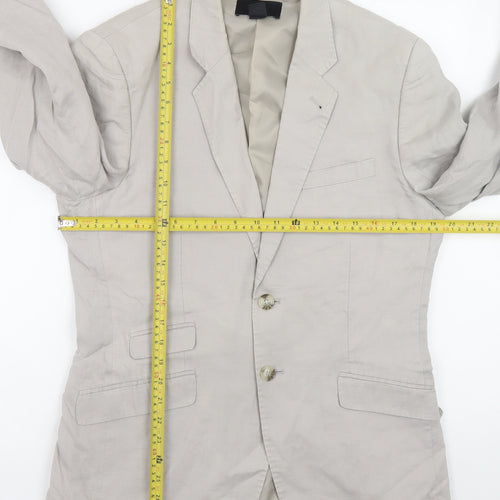 H&M Women’s Beige Linen Blend Blazer Size 20 Regular Fit