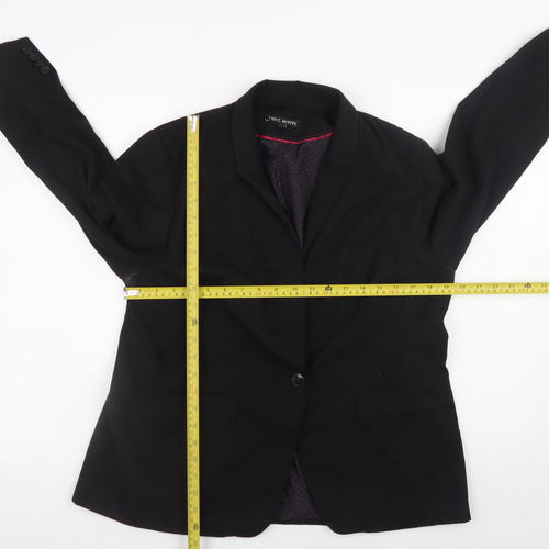 Next Petite Women's Black Blazer Jacket Size 18P Classic Formal Workwear