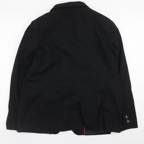 Next Petite Women's Black Blazer Jacket Size 18P Classic Formal Workwear