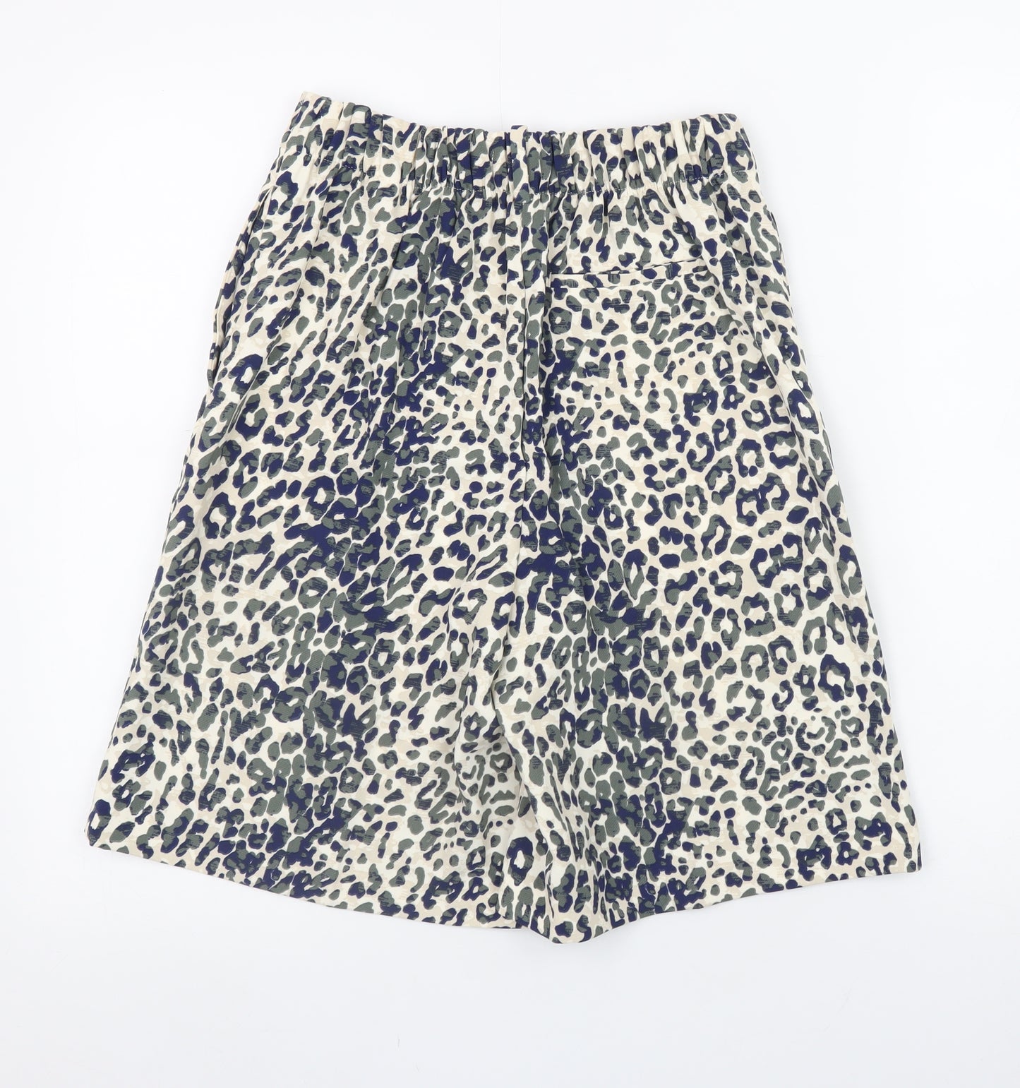 Marks and Spencer Womens Multicoloured Leopard Print Chino Shorts Size 6
