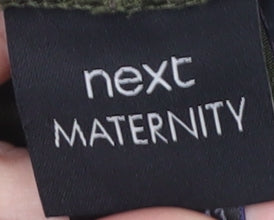 Next Maternity Green Drawstring Viscose Shorts Size 10