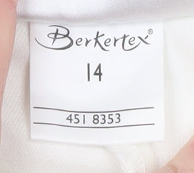 Berkertex Women White Chino Shorts Size 14 High Rise Lightweight