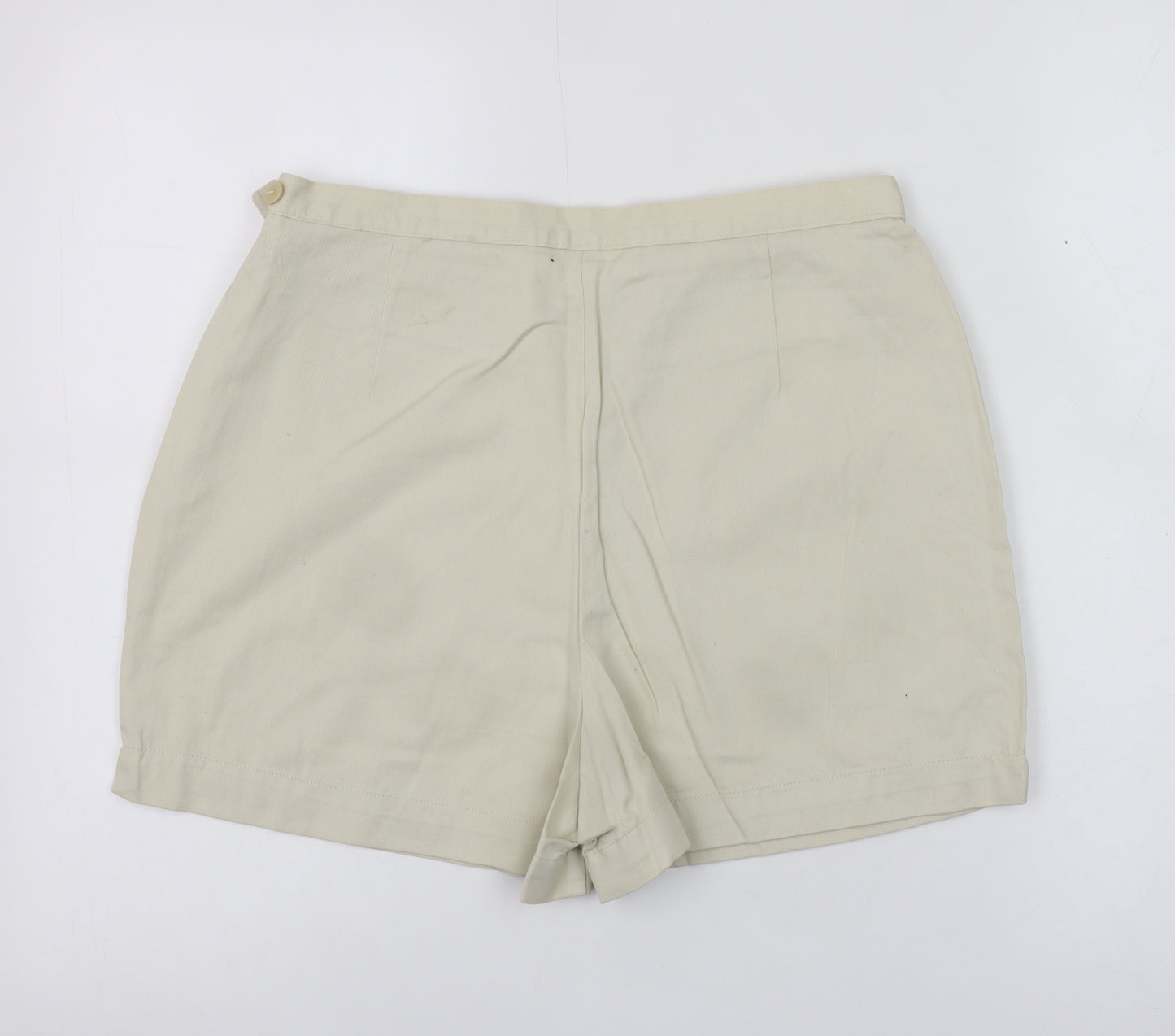Berkertex Women Beige Size 14 Chino Shorts Cotton Blend