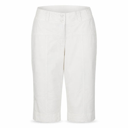 La Cotonnière Women White L Cargo Cotton Shorts