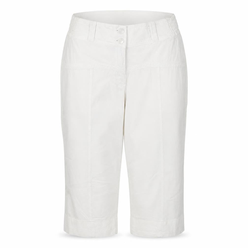 La Cotonnière Women White L Cargo Cotton Shorts