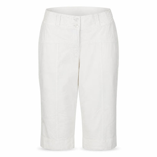 La Cotonnière Women White L Cargo Cotton Shorts