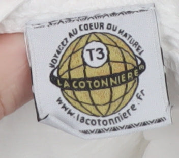 La Cotonnière Women White L Cargo Cotton Shorts