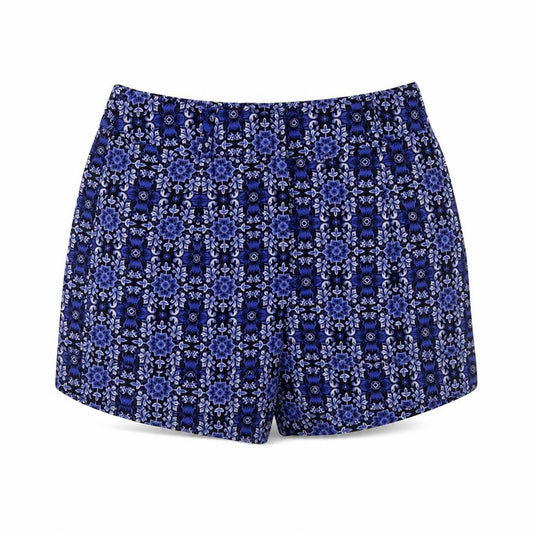 Forever 21 Womens Blue Floral Print XS High Rise Shorts