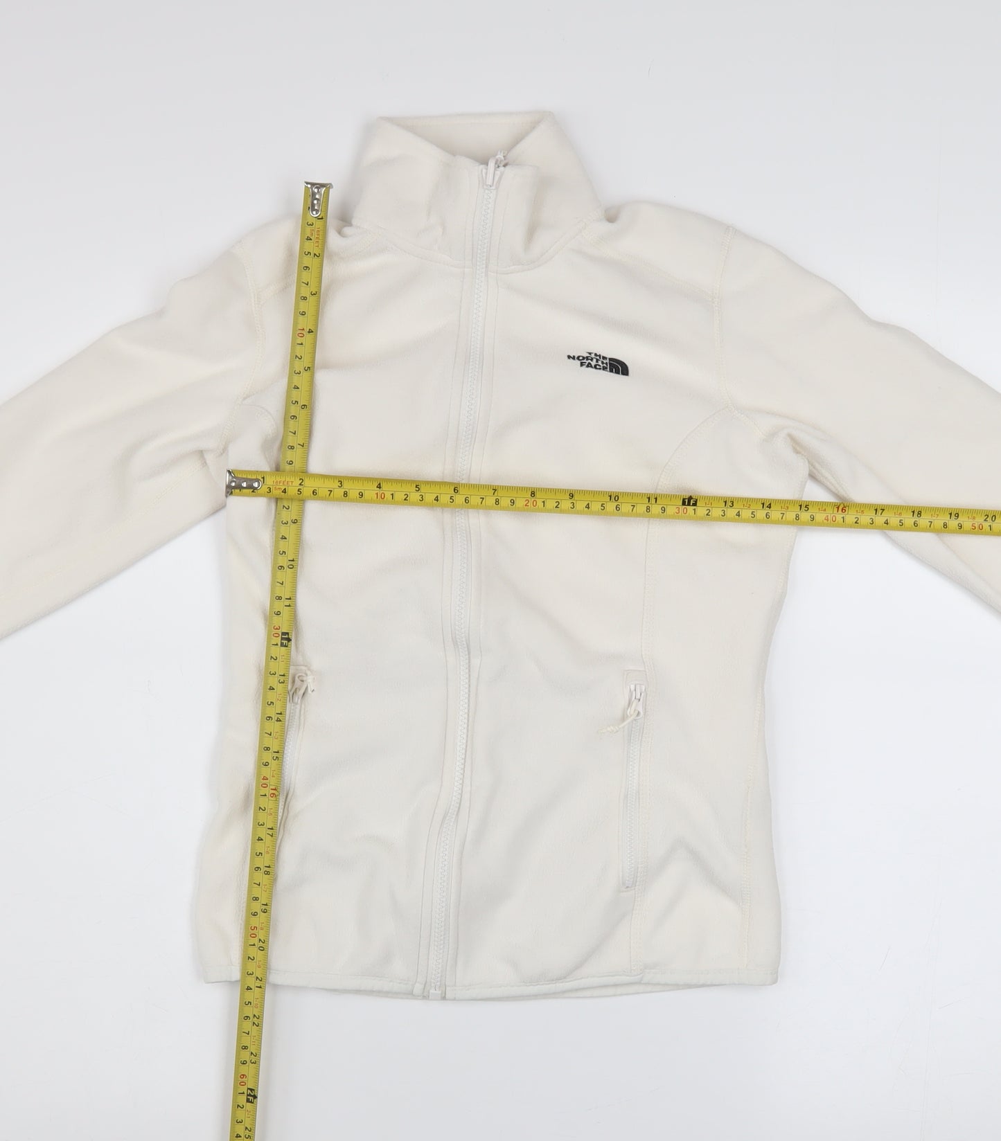 The North Face Womens Ivory Fleece Full Zip Jacket Size S