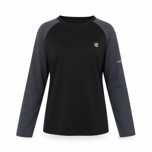 Dare 2B Womens Black Long Sleeve Polyester Active Top Size 14