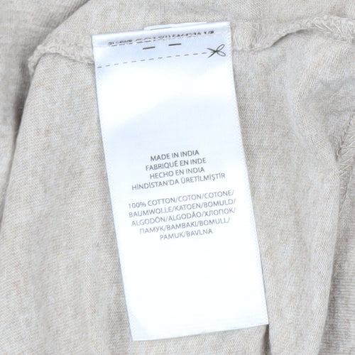 Polo Ralph Lauren Boys Beige Long Sleeve Crew Neck T-Shirt Size 10-12