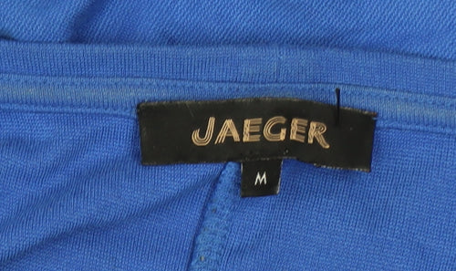Jaeger Women’s Blue Shift Dress Size M 3/4 Sleeve Viscose Blend