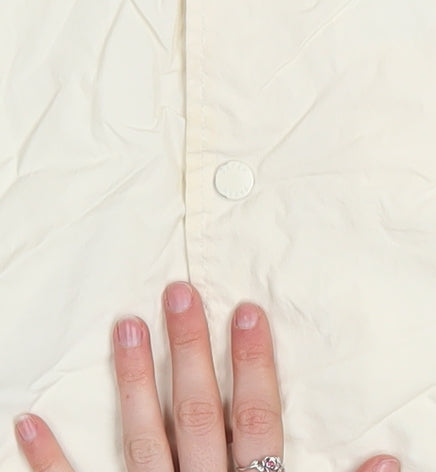 Farah Men’s Ivory Polyamide Coach Jacket Size M Lightweight Casual