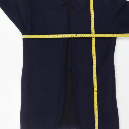 Marks and Spencer Women's Blue Mid-Length Open Front Coatigan Size 12