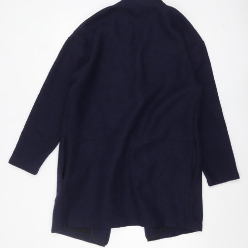 Marks and Spencer Women's Blue Mid-Length Open Front Coatigan Size 12