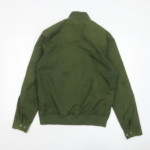 Original Penguin Men's Green Bomber Jacket Size M Cotton Blend