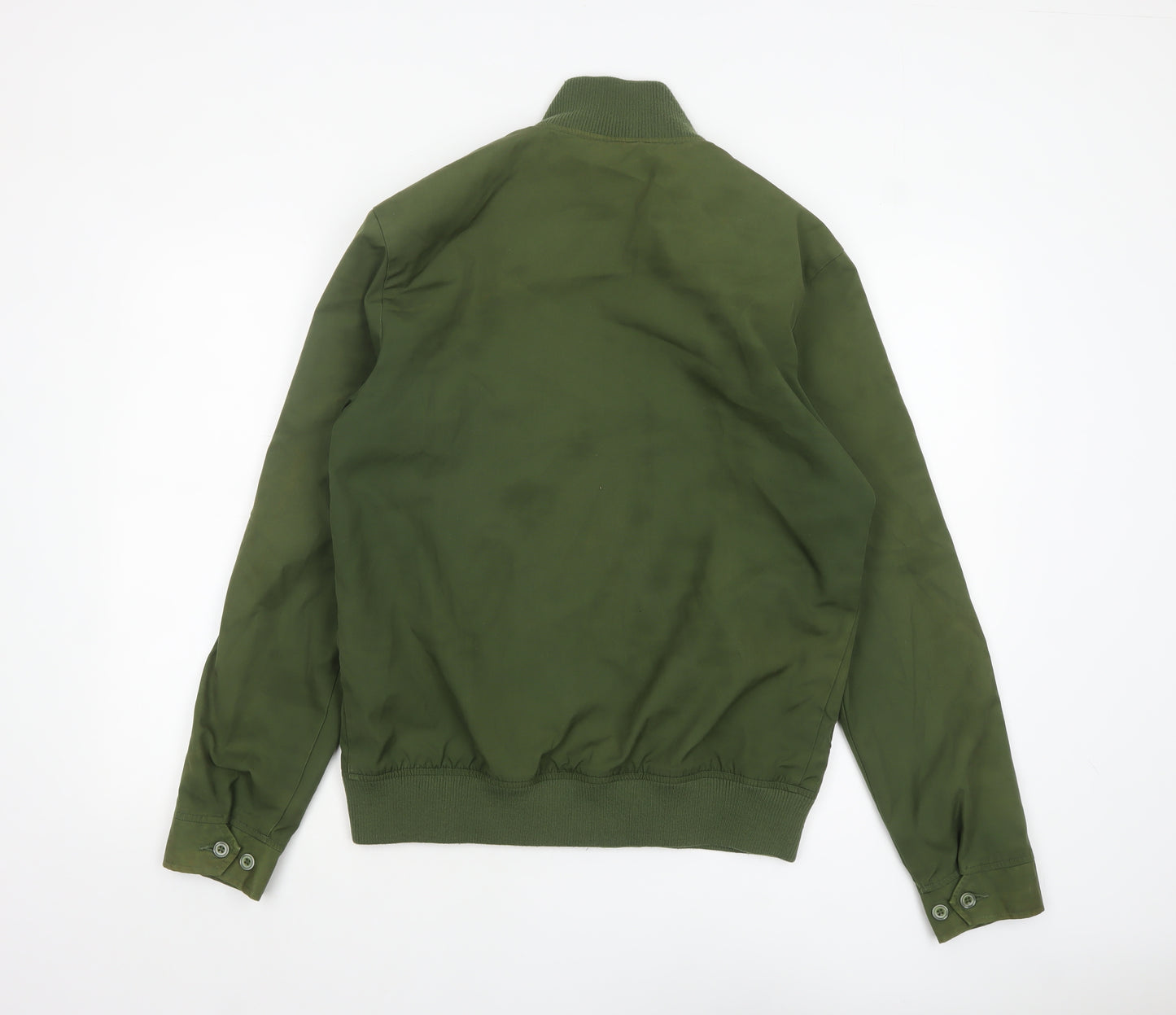 Original Penguin Men's Green Bomber Jacket Size M Cotton Blend