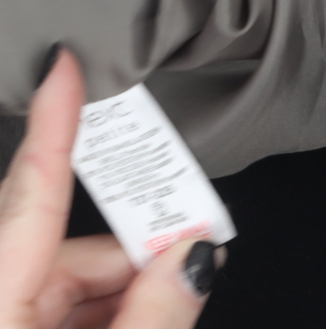 Next Women's Black Wool Blend Hooded Duffle Coat Size 10