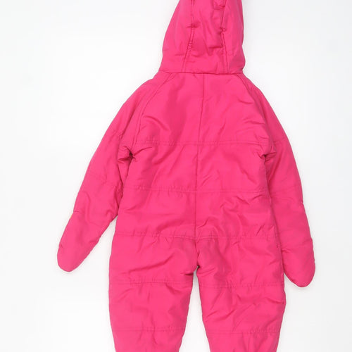 Regatta Unisex Baby Pink Snowsuit 6-12 Months Hooded Waterproof Winter Suit