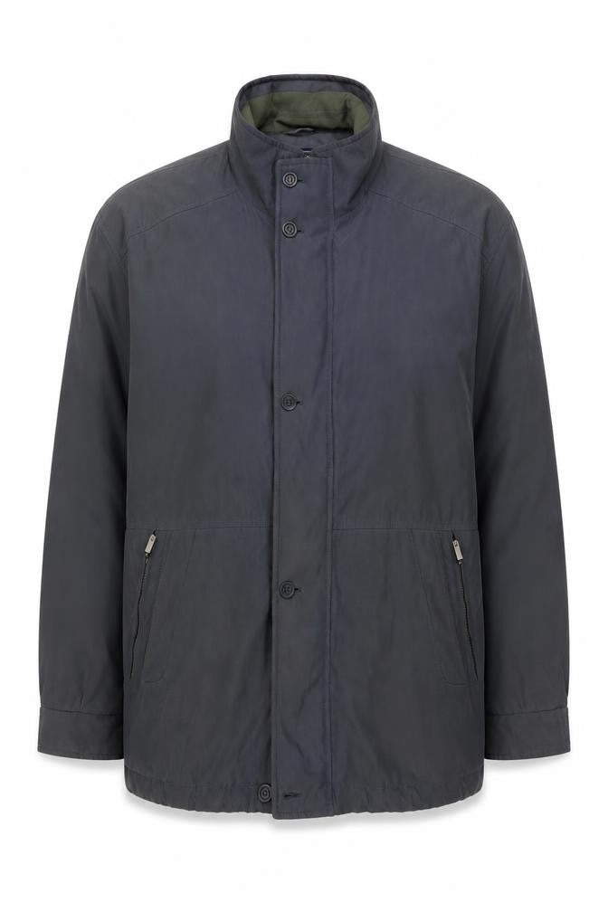 Front view of Weatherguard by Greenwoods Men's Grey L Lined Water Resistant Jacket