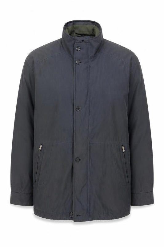 Front view of Weatherguard by Greenwoods Men's Grey L Lined Water Resistant Jacket