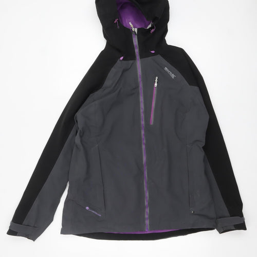 Regatta Women's Black Waterproof Softshell Jacket Size 14