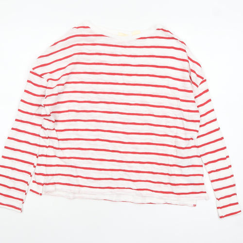 Levi's Women's Multicoloured Striped Long Sleeve Cotton T-Shirt Size S