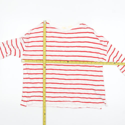 Levi's Women's Multicoloured Striped Long Sleeve Cotton T-Shirt Size S