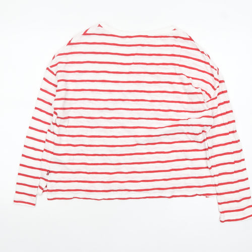 Levi's Women's Multicoloured Striped Long Sleeve Cotton T-Shirt Size S