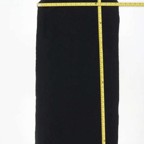 Label Lab Women Black Size 10 Sleeveless Long Bodycon Dress