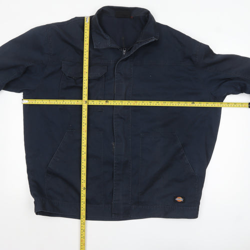 Dickies Men's Blue 3XL Workwear Twill Full Zip Jacket