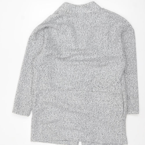 Marks and Spencer Womens Grey Size 14 Tweed Coatigan
