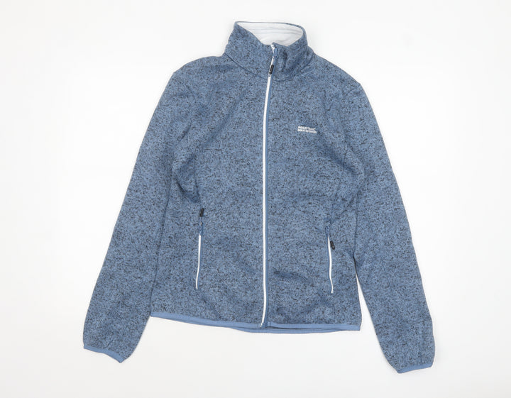 Regatta Great Outdoors Women's Blue Fleece Soft Shell Jacket UK 10
