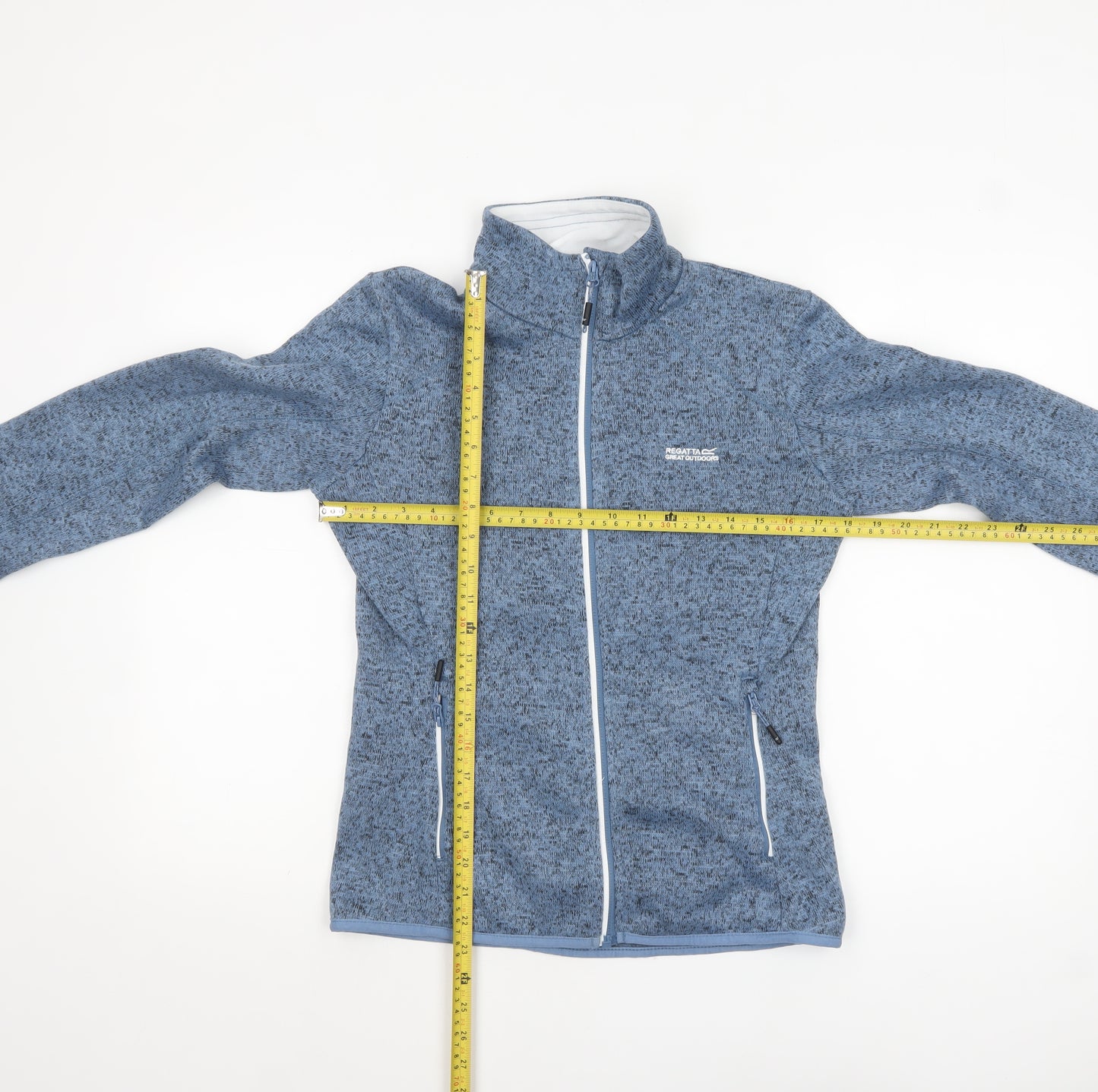 Regatta Great Outdoors Women's Blue Fleece Soft Shell Jacket UK 10
