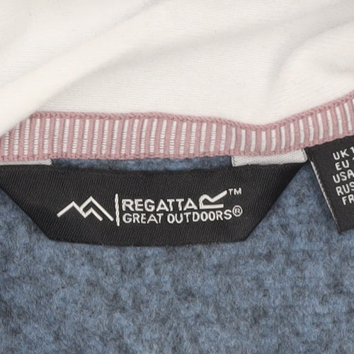 Regatta Great Outdoors Women's Blue Fleece Soft Shell Jacket UK 10