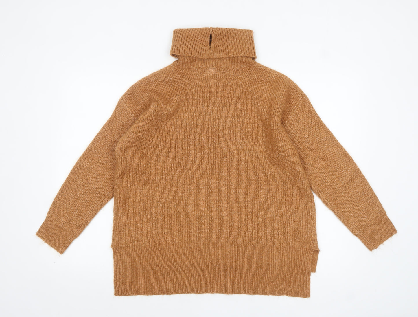 Peacocks Womens Brown Roll Neck Knit Jumper Size M