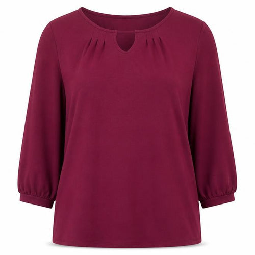 Thought Women’s Purple 3/4 Sleeve Tunic Blouse Size 12