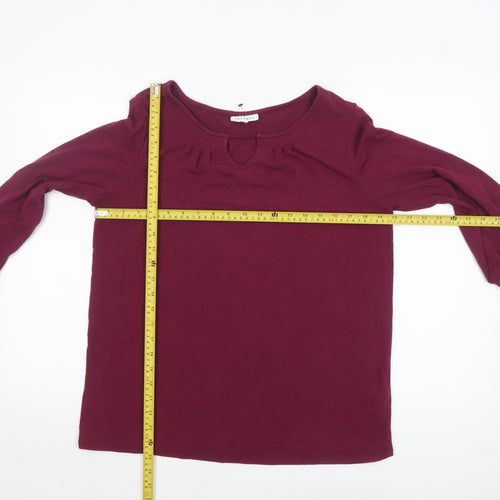 Thought Women’s Purple 3/4 Sleeve Tunic Blouse Size 12